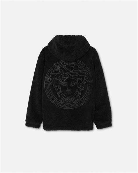 versace jeans pullover grau|versace patch embroidery hoodie.